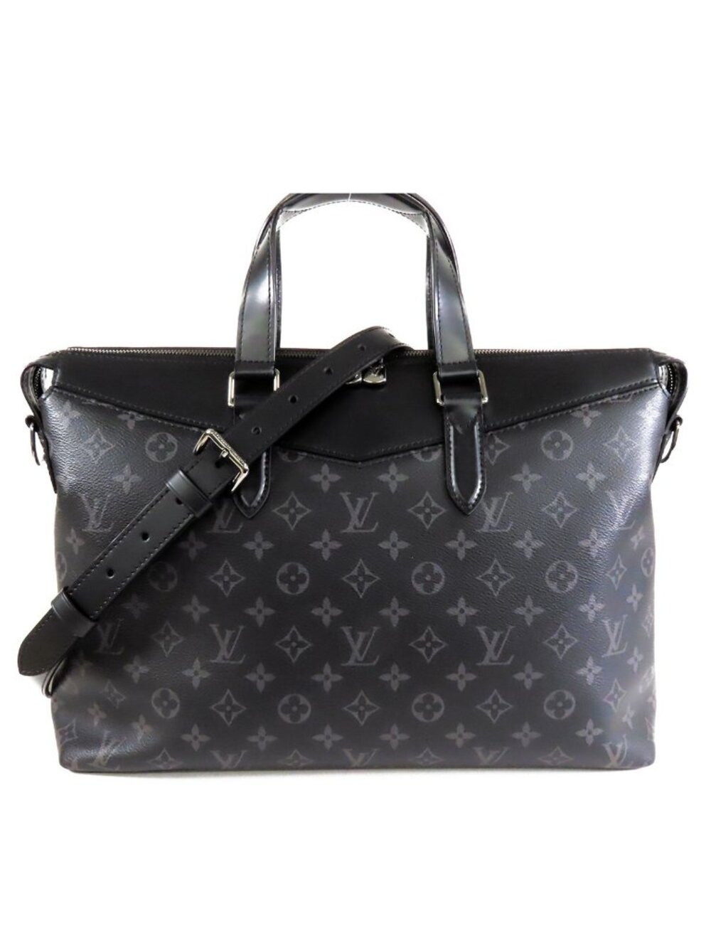 Louis Vuitton Briefcase Explorer Black Monogram Eclipse 2-Way Business